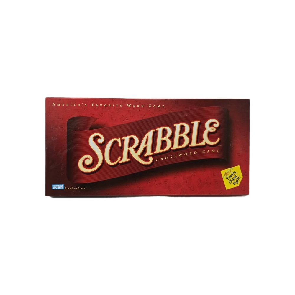 Scrabble Hasbro 2001 Crossword Board‎ Game Tiles Complete Long Box